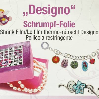 Schrumpf-Folie Designo, 2 Bögen 26 x 20 cm