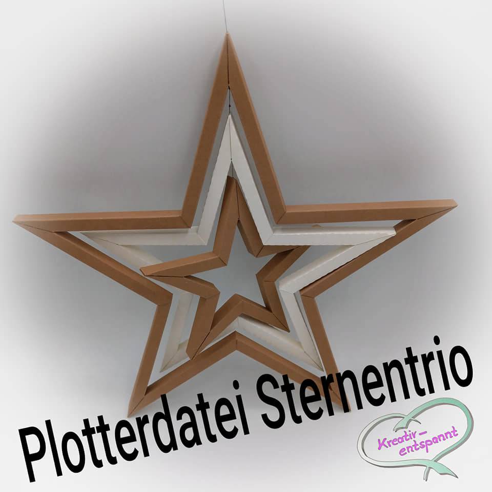 Plotterdatei Sternentrio Bild 1