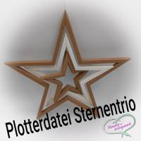 Plotterdatei Sternentrio