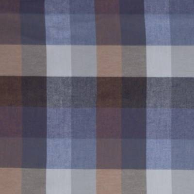 Maverick BAUMWOLL FLANELL Karo ocker/jeansblau Oeko-Tex Standard 100 (1m/15,-€)