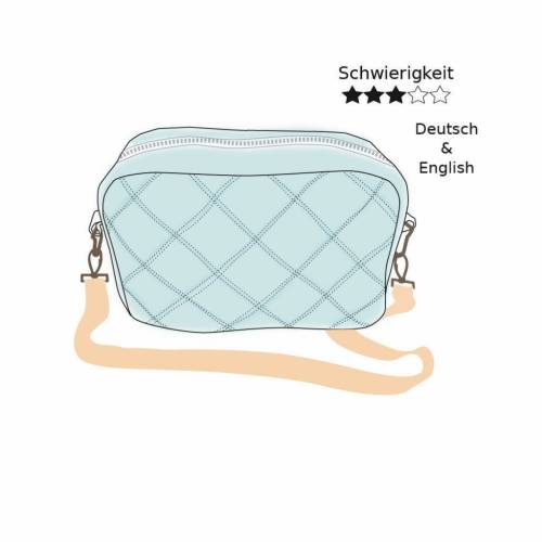 SCHNITTMUSTER deutsch & englische Sprache, Quilt Bag Rom 4.0, Crossbodybag, DIY Nähprojekt, digitales PDF Schnittmuster