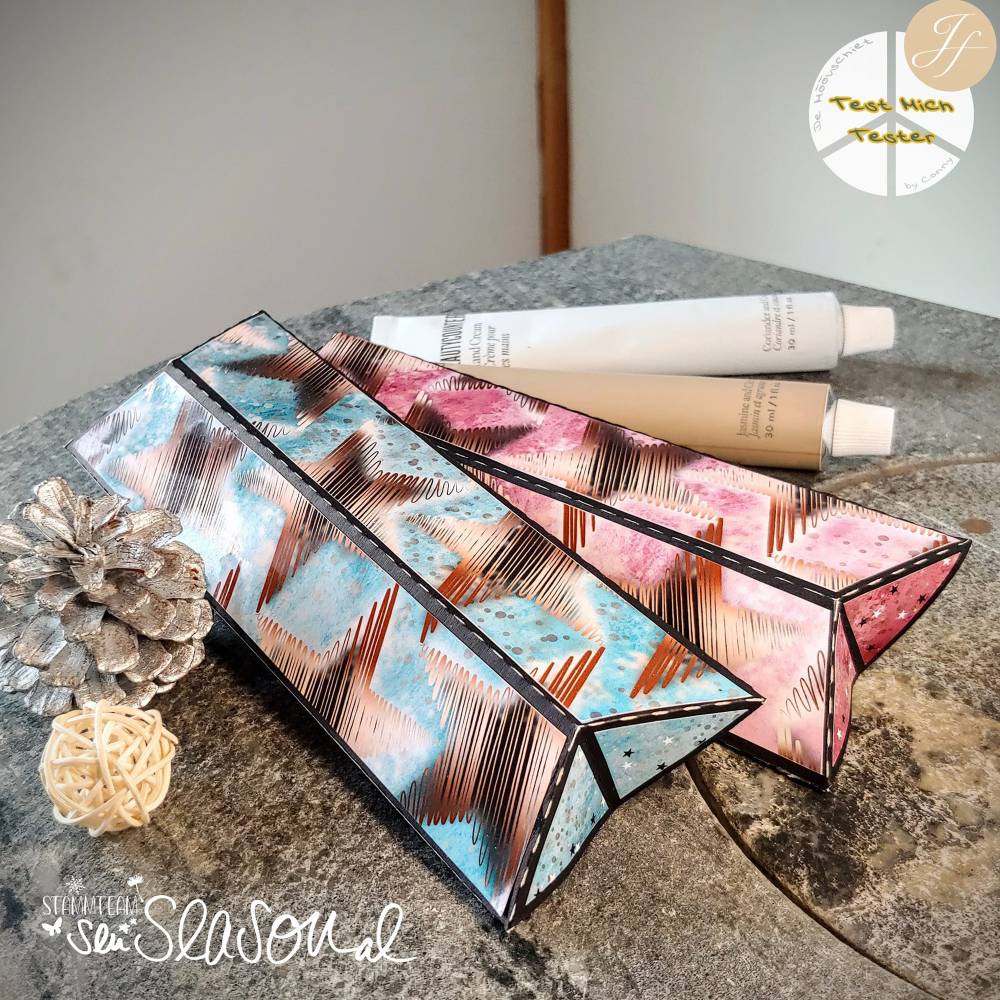 Digipapierset Weihnachtliche Sterne, Weihnachtspapier für Geschenke, Adventskalender, Deko rund um Weihnachten Bild 4