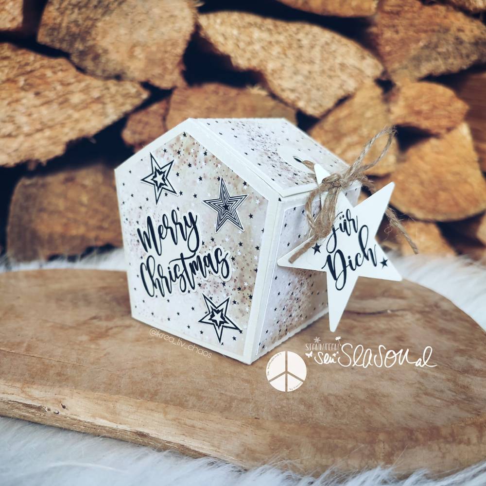 Digipapierset Weihnachtliche Sterne, Weihnachtspapier für Geschenke, Adventskalender, Deko rund um Weihnachten Bild 8