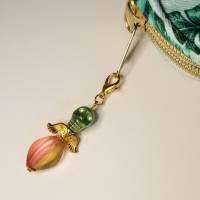 Außergewöhnlicher Schutzengel mit Totenkopf-Perle als Anhänger für deinen Schlüssel, deine Tasche oder deine Halskette