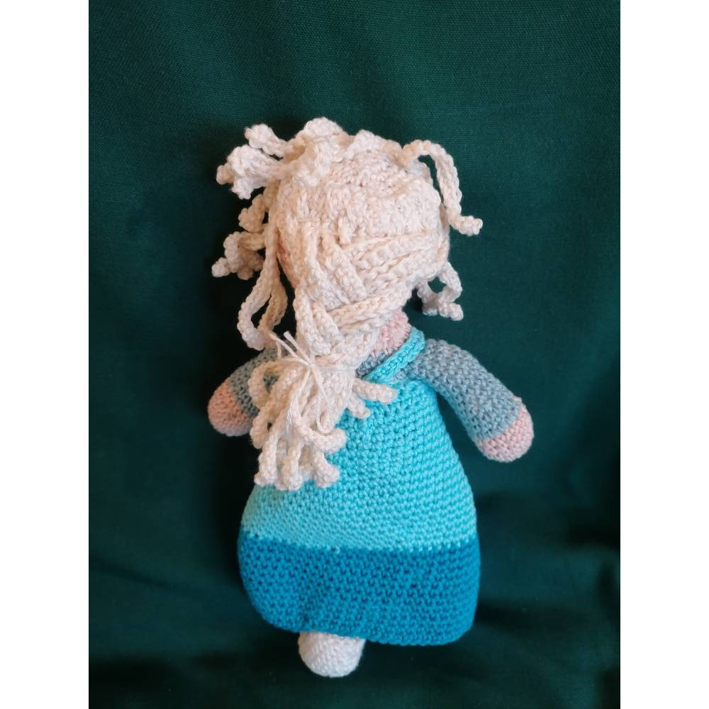 Frozen Eiskönigin Elsa gehäkelt als Geschenk, Spielzeug, Kuscheltier, Puppe, Fanartikel, Deko Bild 2