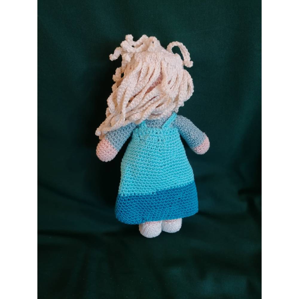 Frozen Eiskönigin Elsa gehäkelt als Geschenk, Spielzeug, Kuscheltier, Puppe, Fanartikel, Deko Bild 6