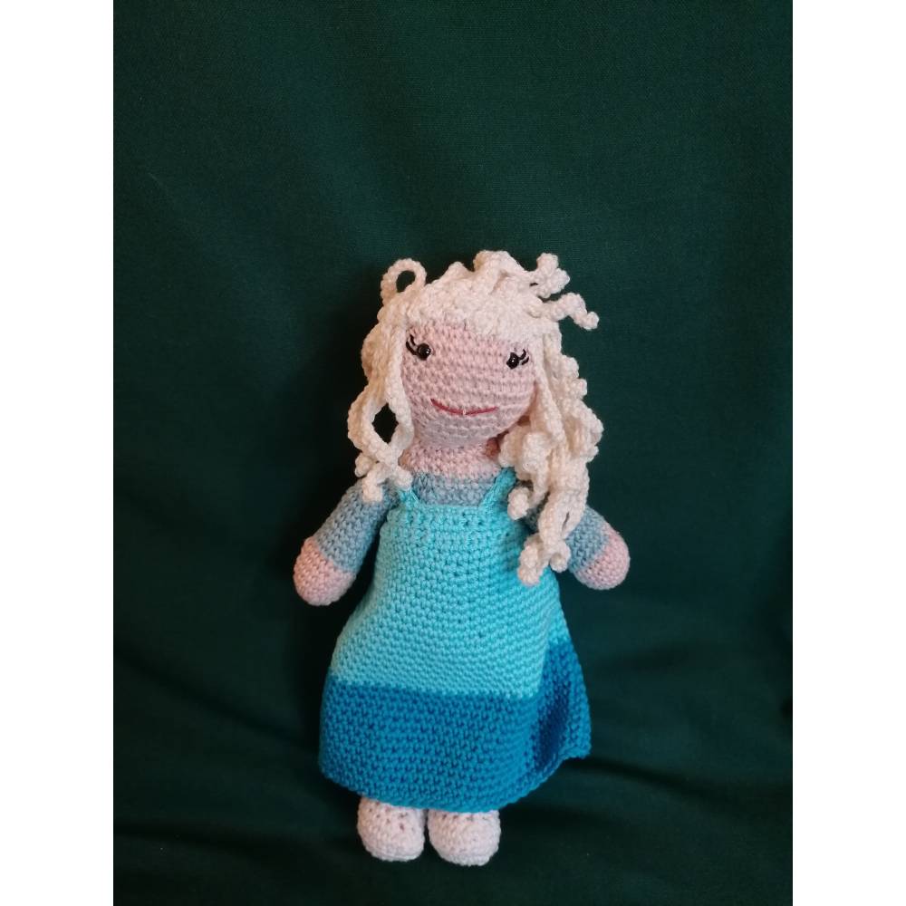 Frozen Eiskönigin Elsa gehäkelt als Geschenk, Spielzeug, Kuscheltier, Puppe, Fanartikel, Deko Bild 7