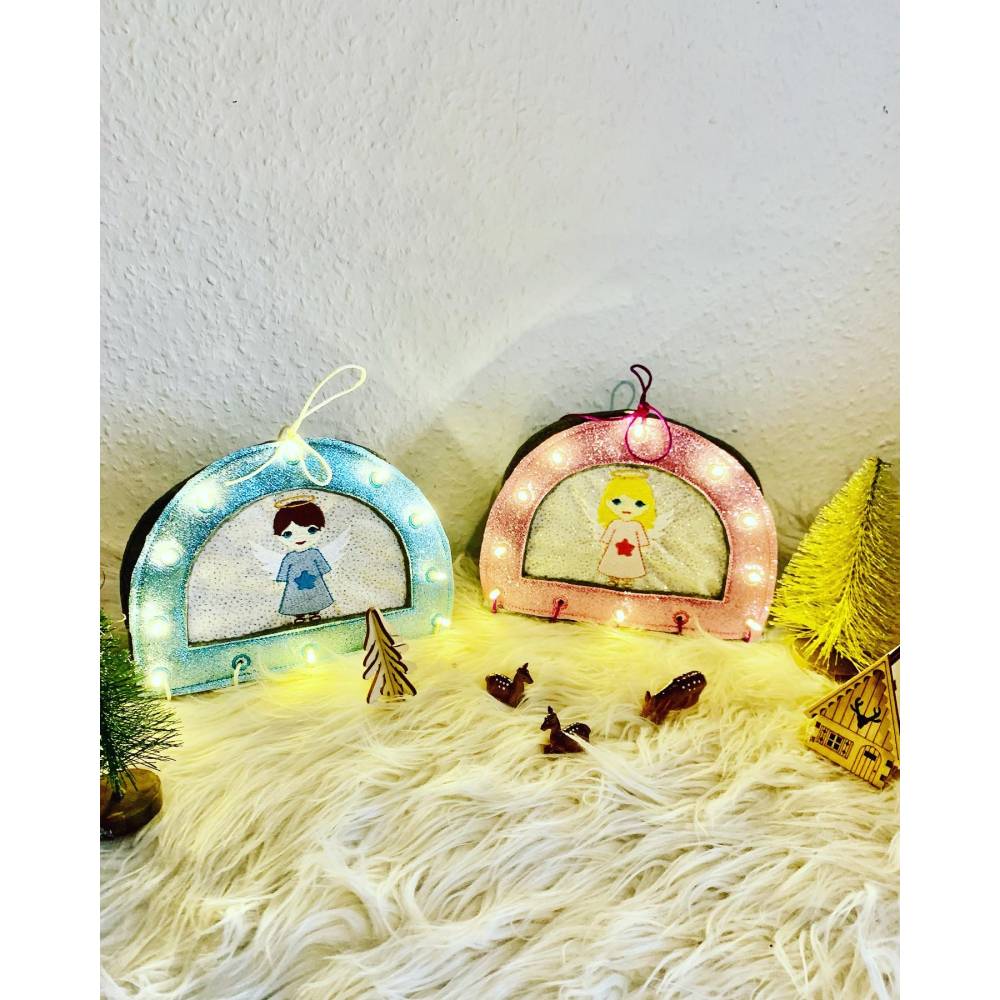 Stickdatei Lichterbogen, Schwibbogen Engel, Weihnachten Set 891 Fensterdeko Bild 1