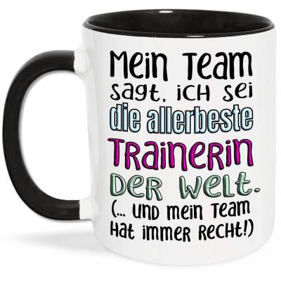 Beste Trainerin Tasse - Weihnachten, Geburtstag, Saison-Ende, Dankeschön Coach Geschenk von Mannschaft