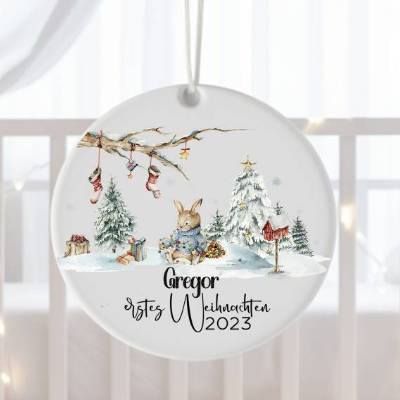 Süsser Anhänger zu Baby's erstem Weihnachtsfest