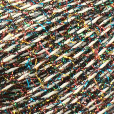 Finnisches Papiergarn -Fluffy Glitter Nordlichter - dünn, Stärke 1,65