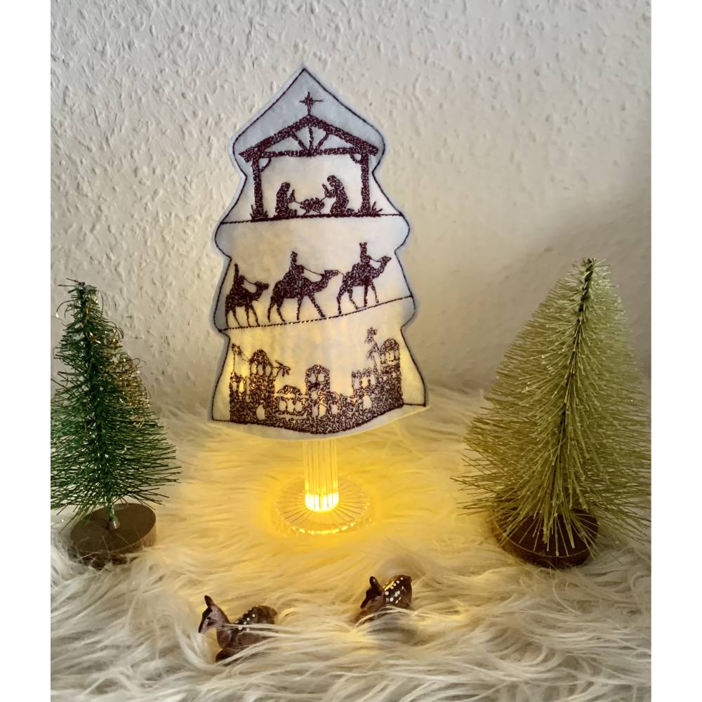 Stickdatei Weihnachten, Krippenbaum, Jesus Geburt, In the Hoop Set 902 Bild 7