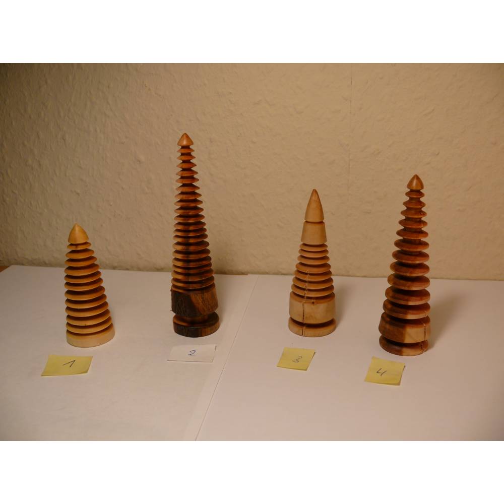 gedrechselter Holzbaum Holzbäumchen Baum Deko Weihnachtsdeko