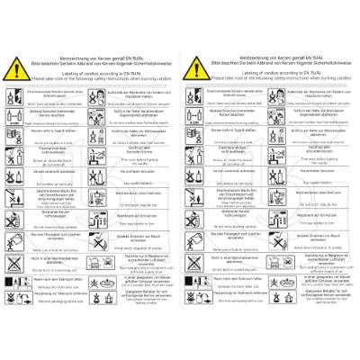 Sicherheits- und Warnhinweise für die Kerzenherstellung (DIN EN 15494) - Digitaler Download im PDF-Format (A5*2)