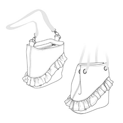 SCHNITTMUSTER Princess Bag 6.0 Handtasche deutsch&englische Sprache, Schultertasche, digitaler Download,  DIY Nähprojekt