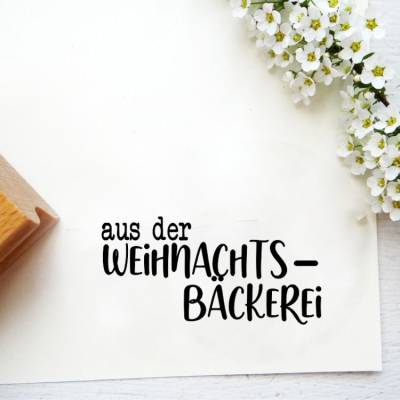 Stempel "aus der Weihnachtsbäckerei" für Weihnachtsgebäck