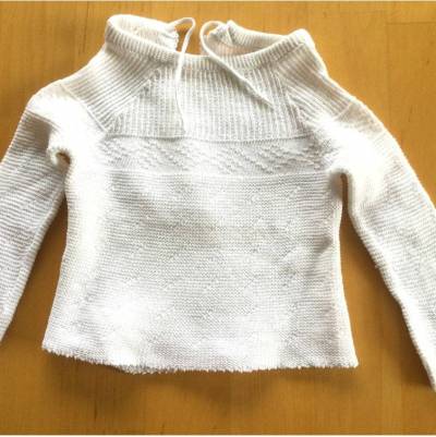 Vintage Babyflügelhemdchen Babyhemdchen in weiß aus den 70er Jahren zeitlos schön