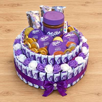 Milka- Schokolade Süßigkeiten box, Milka Set
