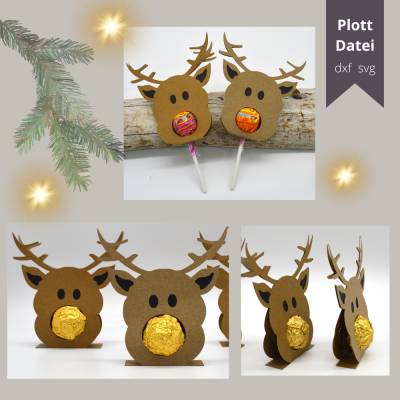 Plotterdatei Elch zum Befüllen