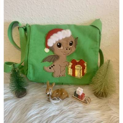 Stickdatei Doodle Drache Dino Weihnachten Set 899