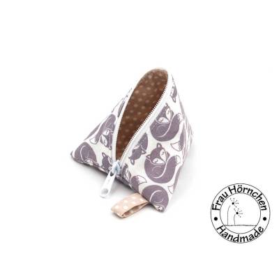 Schnullertasche * Pyramidentasche * Dreieckstasche * schlafender Fuchs * verschiedene Größen