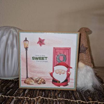 Weihnachtsmann Grußkarten / Sweet Christmas Karten / Besondere Weihnachtsgrüße / Weihnachtskarten handgemacht