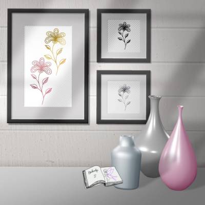 Digistamp 10 Doodle Blume