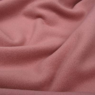 Baumwollfleece Stoff Altrosa Uni  - 100% Baumwolle - kuschelweich, warm und atmungsaktiv