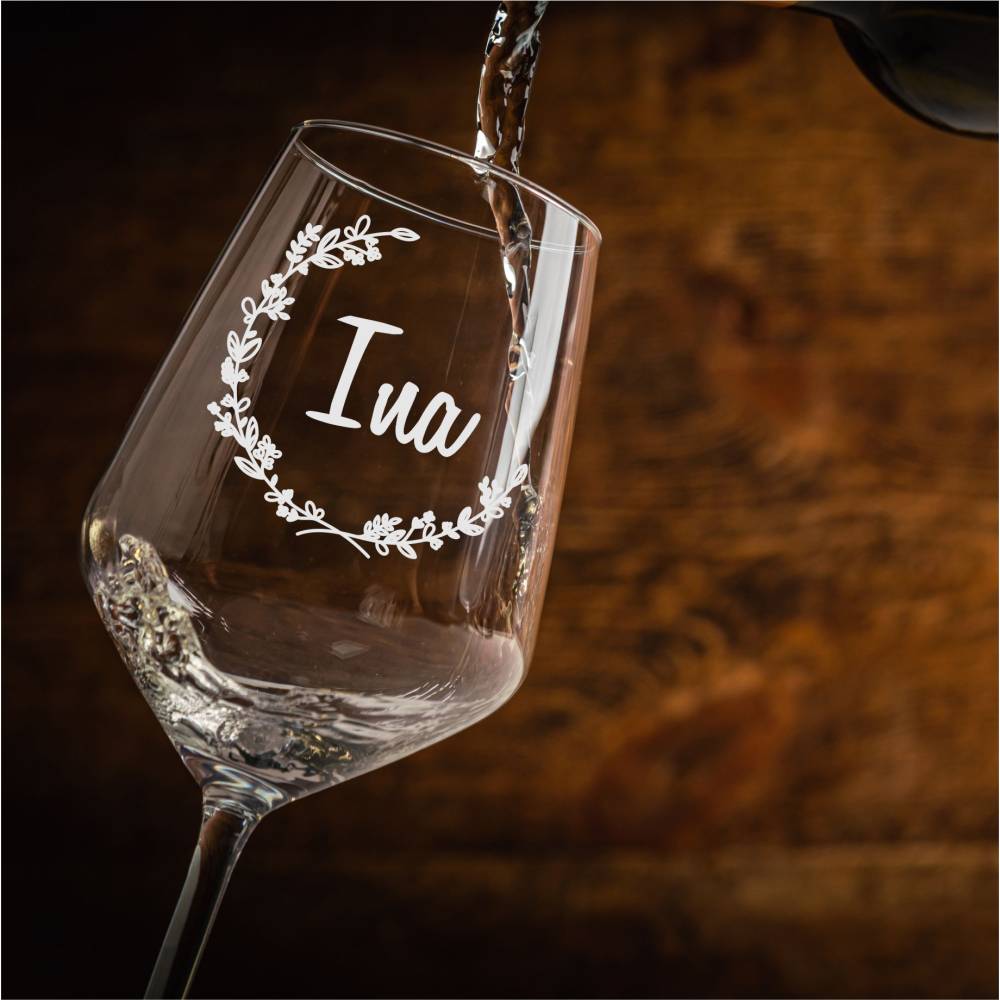 Weinglas mit Gravur | personalisiertes Weinglas zur Hochzeit | gravierte Weingläser zum Verschenken