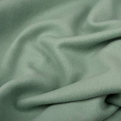 Baumwollfleece Stoff Altmint Uni - 100% Baumwolle - kuschelweich, warm und atmungsaktiv 