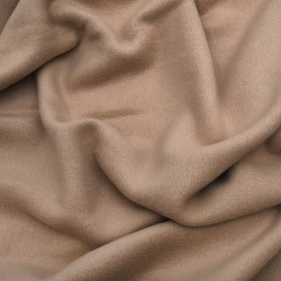 Baumwollfleece Stoff Beige Uni