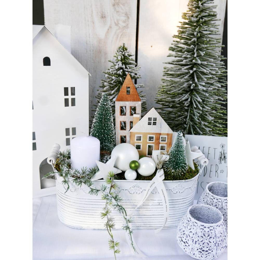 Adventsschale Snow- white