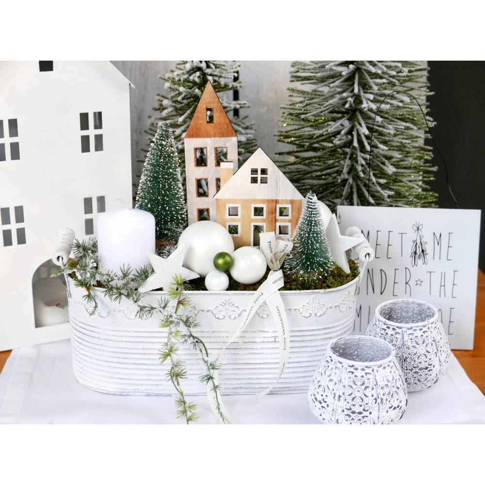 Adventsschale Snow- white