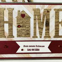 Glückwunschkarte zum Umzug - Einzug in ein neues Zuhause Stampin up Handarbeit Unikat