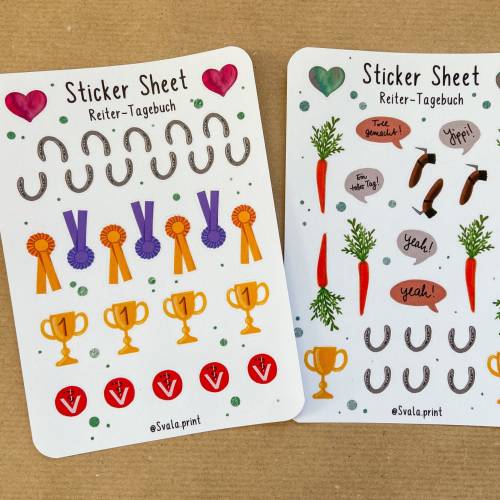 Pferdeliebe Sticker | Pferd | Reiten | Aufkleber Bulletjournal | Journal Sticker | Pferdegeschenk