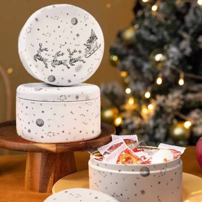 Weihnachtsdosen mit Deckel - Personalisierte Geschenkverpackung - Geschenkbox - Blechdose mit Namen