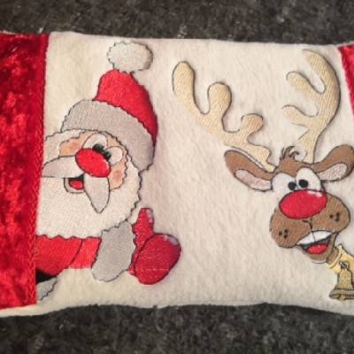 N-KH0007 Kissenbezug für zb. Kirschkernkissen 28x18cm - handmade, bestickt