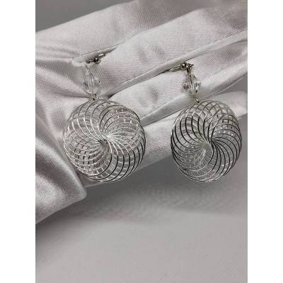 Handgemachte Ohrringe aus Draht in Silber – Einzigartiger Boho Schmuck