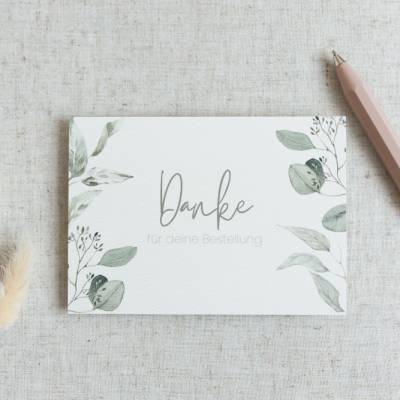 Dankeskarte | Verpacken | Danke für deine Bestellung | Bestellung Kunde | aus Naturpapier | DIN A6 | Postkarten 