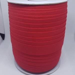 0,20 EUR/m  1 Rolle 91m  Schrägband rot Baumwolle gefalzt Einfassband