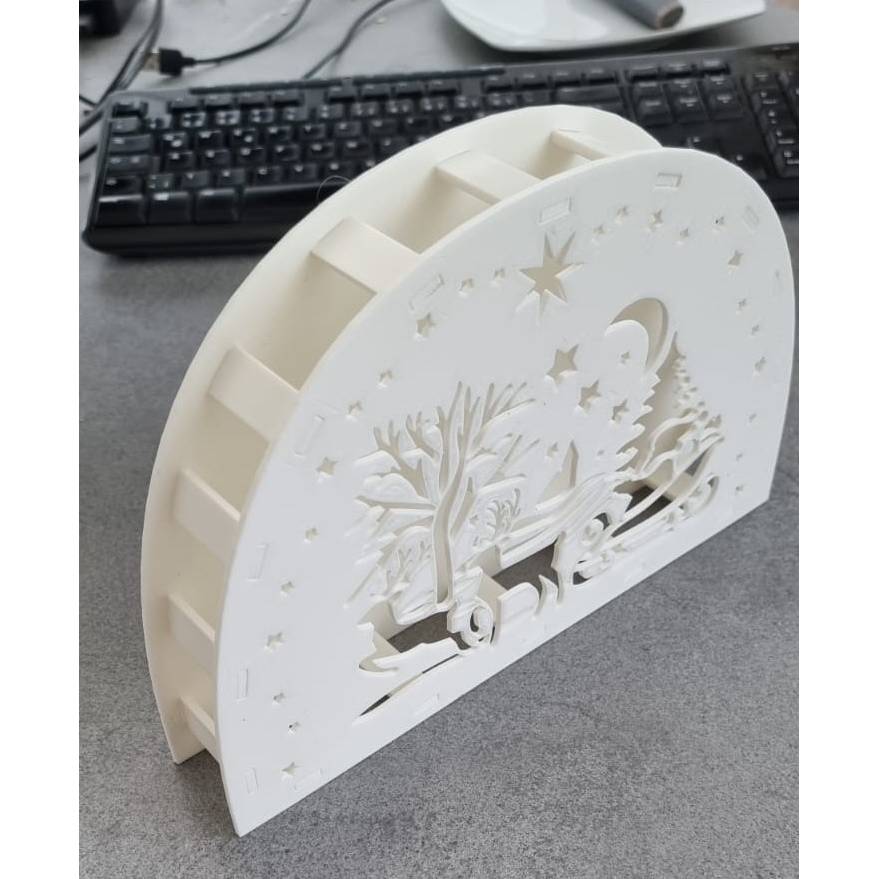3D Druck/ Plotter/ Lasercutter Lichtbogen Weihnachtsschlitten Bild 3