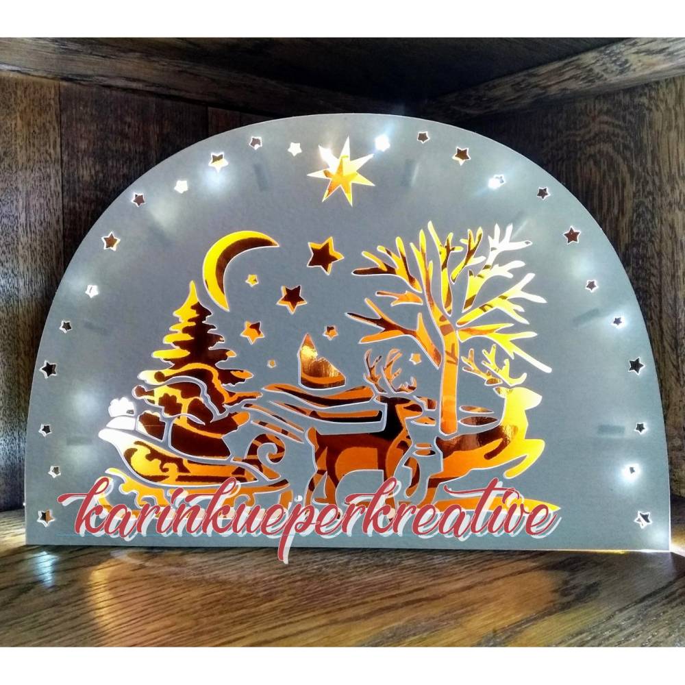 3D Druck/ Plotter/ Lasercutter Lichtbogen Weihnachtsschlitten Bild 5