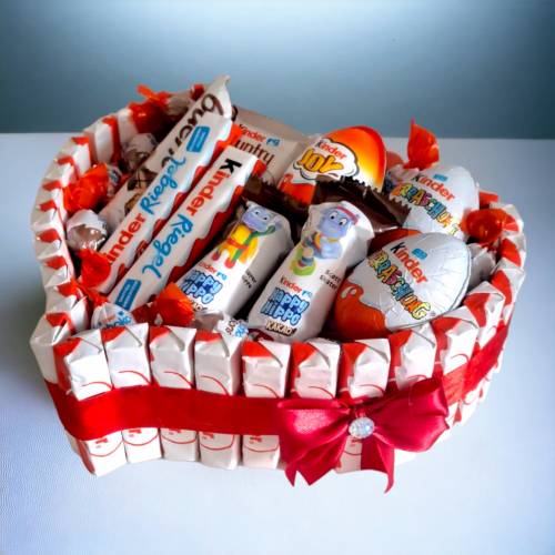 Kinder Set Herz - Schokolade Süßigkeiten box, Kinder Schokolade