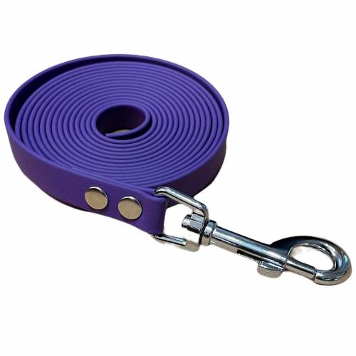 Schleppleine violett 16 mm breit, wahlweise mit Handschlaufe, Coated Webbing ab 12,- Euro