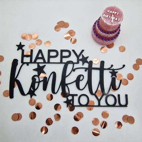 Happy Konfetti to you, Geburtstagsgruß Geschenk zum Geburtstag, Geschenkanhänger, Geburtstagsgeschenk