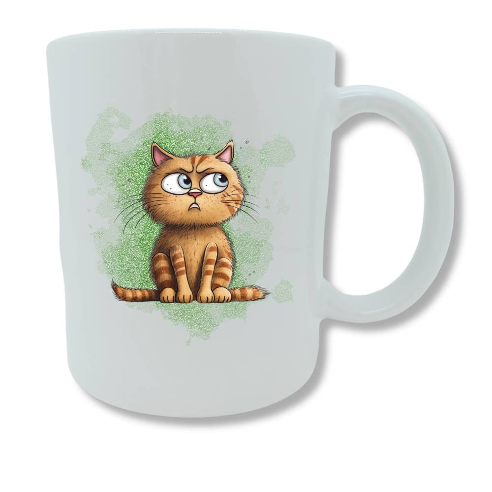 Katzen-Tassen, Rückseite mit passendem Spruch, personalisierbar