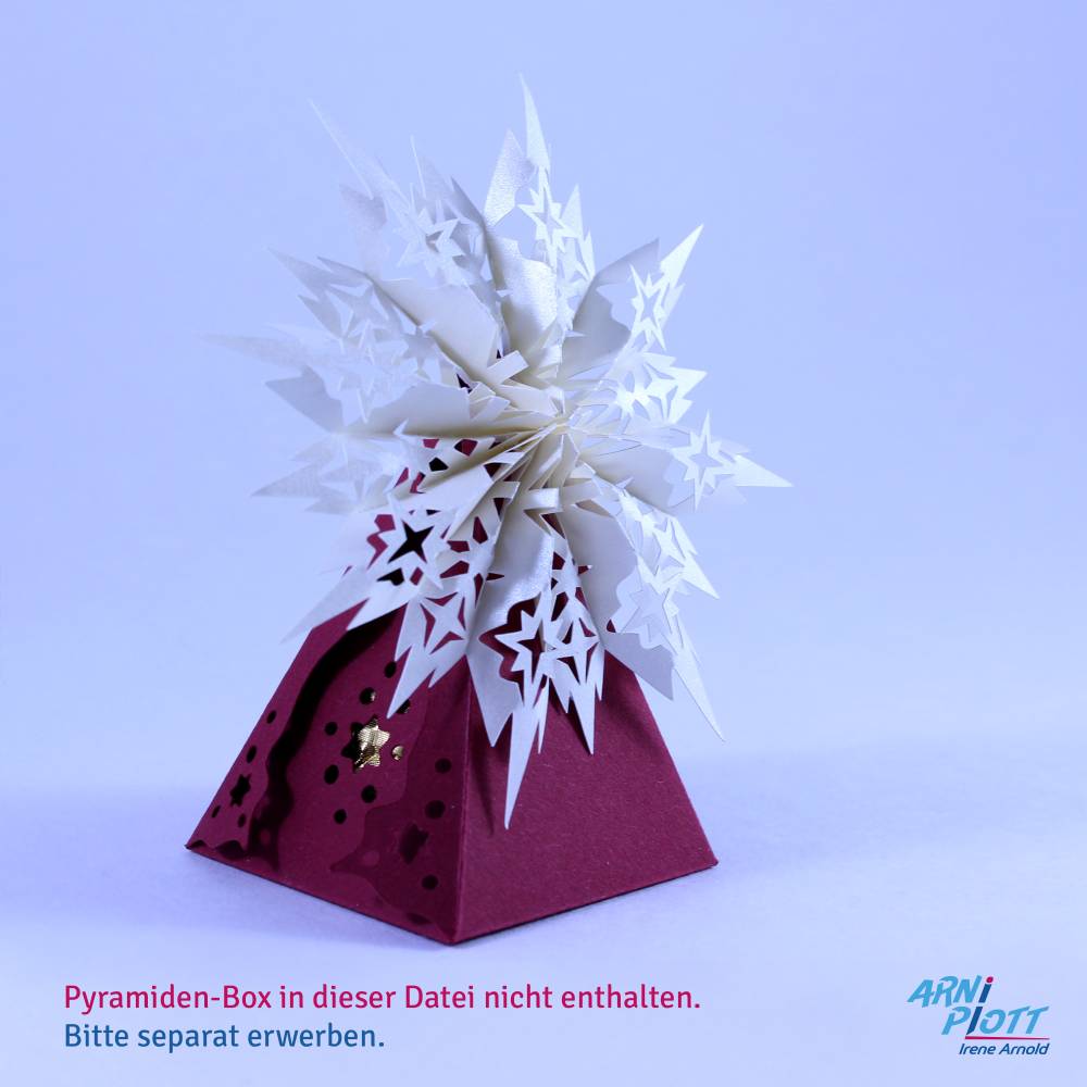Plotterdatei Papierstern, Weihnachtsdeko plotten für Weihnachtsbaumschmuck, Weihnachtsgeschenk, Plottervorlage SVG Bild 3