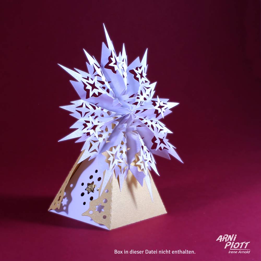 Plotterdatei Papierstern, Weihnachtsdeko plotten für Weihnachtsbaumschmuck, Weihnachtsgeschenk, Plottervorlage SVG Bild 5