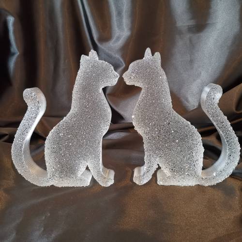 3D Figur Katzen als Set oder Einzelstück aus Resin Epoxidharz - individuell gestaltbar