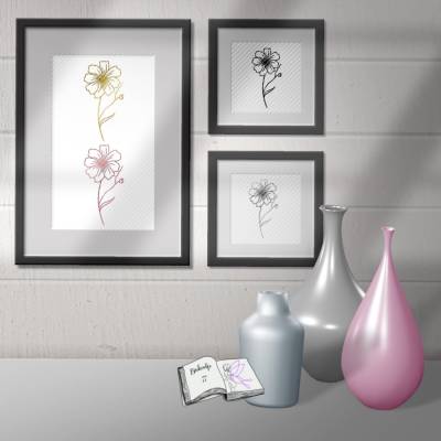 Digistamp 18 Blüte mit Knospe